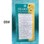 Elegant White Embossed Flower Lace Nail Art Stickers