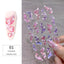 Elegant White Embossed Flower Lace Nail Art Stickers