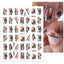Elegant White Embossed Flower Lace Nail Art Stickers