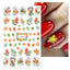 Elegant White Embossed Flower Lace Nail Art Stickers