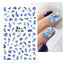 Elegant White Embossed Flower Lace Nail Art Stickers