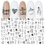 Elegant White Embossed Flower Lace Nail Art Stickers