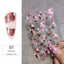 Elegant White Embossed Flower Lace Nail Art Stickers
