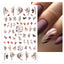 Elegant White Embossed Flower Lace Nail Art Stickers
