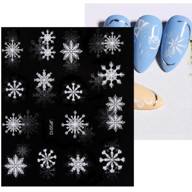 Elegant White Flower Lace Nail Art Stickers
