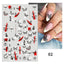 Elegant White Flower Lace Nail Art Stickers