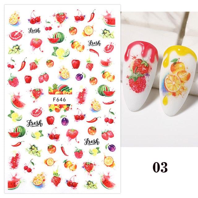 Elegant White Flower Lace Nail Art Stickers