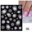 Elegant White Flower Lace Nail Art Stickers