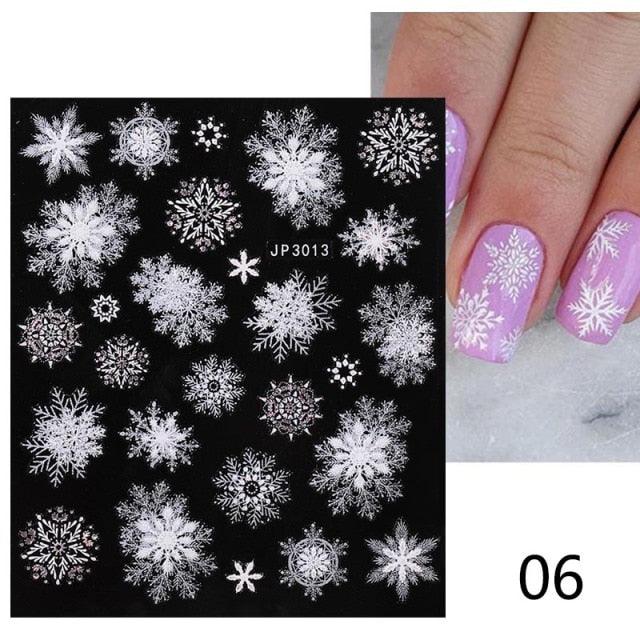 Elegant White Flower Lace Nail Art Stickers