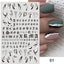 Elegant White Flower Lace Nail Art Stickers