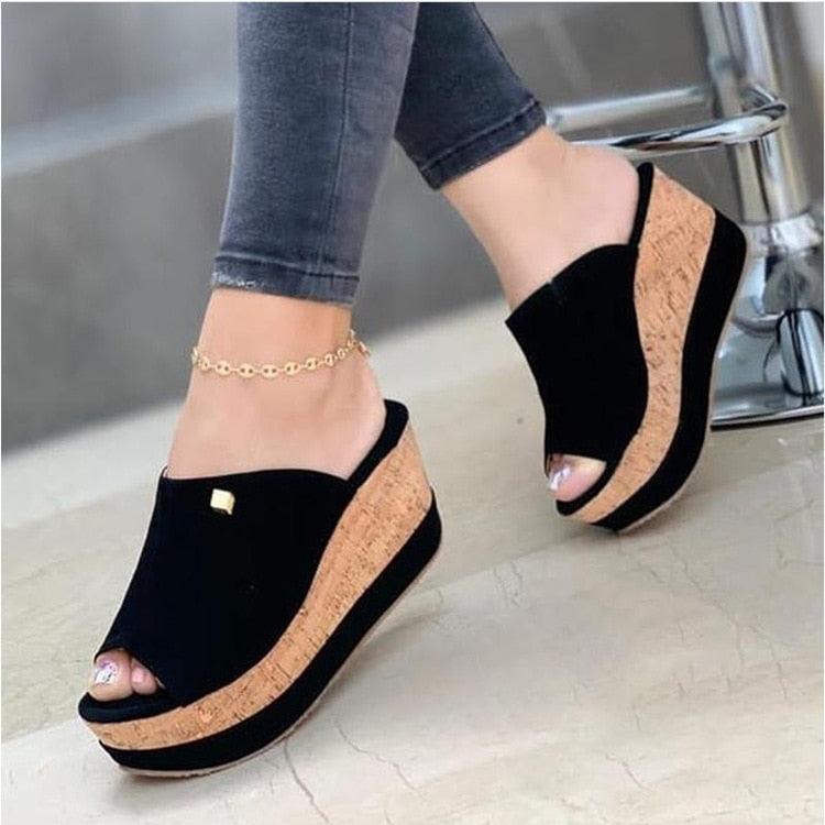 Sandalias de Plataforma Blancas Elegantes para Mujeres