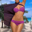 Ensemble de bikini blanc élégant avec rembourrage pour femmes