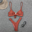 Ensemble de bikini blanc élégant avec rembourrage pour femmes