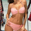 Ensemble de bikini blanc élégant avec rembourrage pour femmes