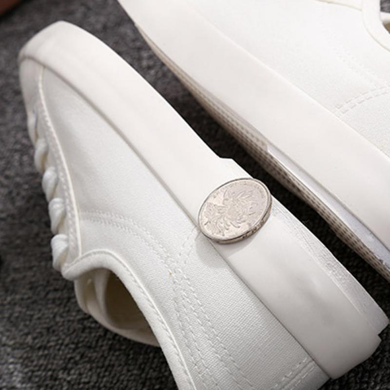 Classic White Canvas Sneakers for Women