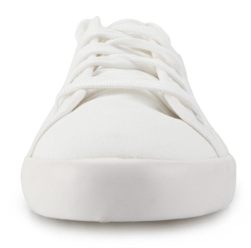 Classic White Canvas Sneakers for Women