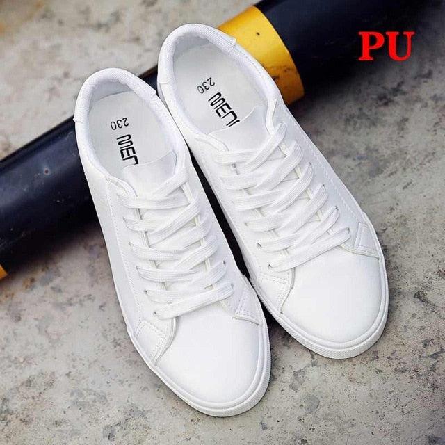 Classic White Canvas Sneakers for Women
