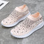 White Women's Crystal Sneakers - Casual Slip-On Espadrilles