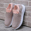 White Women's Crystal Sneakers - Casual Slip-On Espadrilles