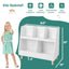 5-Cube Kids Bookshelf and Toy Organizer - White