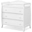 Premium Baby Changing Table with 3 Drawers and Safety Belt - White