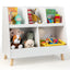 5-Cube Kids Bookshelf and Toy Organizer - White