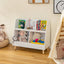 5-Cube Kids Bookshelf and Toy Organizer - White