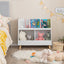 5-Cube Kids Bookshelf and Toy Organizer - White