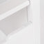 Folding Kids Kitchen Helper Step Stool - White