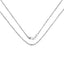 14K White Gold 18-Inch Lite Rope Chain Necklace