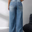 Wide Leg Jeans with Pockets - Korvel