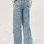 Jeans à jambes larges avec poches