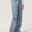 Jeans à jambes larges avec poches