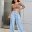 Wide Leg Jeans with Pockets - Korvel
