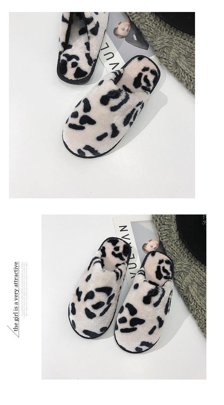 Chaussons Léopard d'Hiver Élégants pour un Confort Ultime