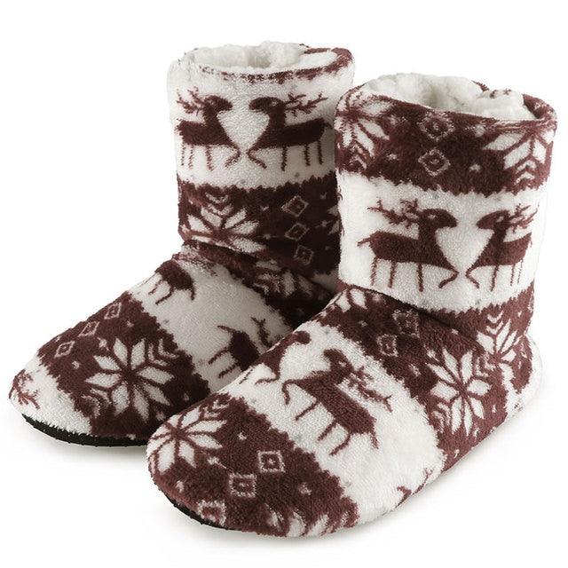 Zapatillas de Invierno de Piel Sintética de Lujo para Mujeres