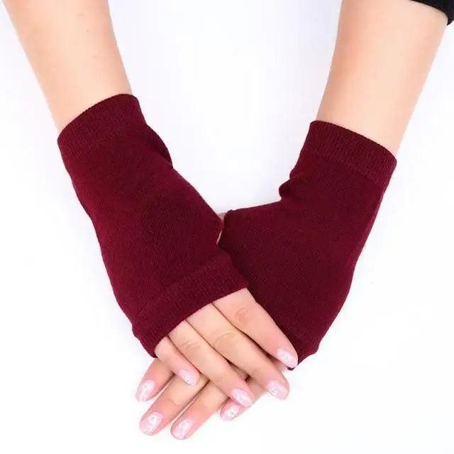 Gants d'hiver sans doigts élégants pour femmes