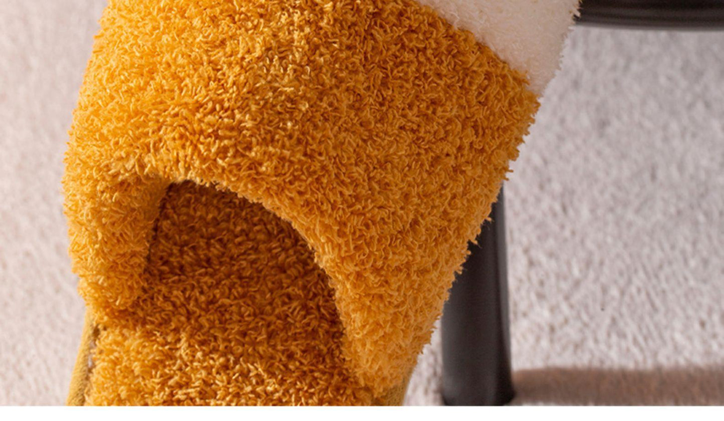 Cute Cat Paw Women's Furry Slides - Cozy Indoor Slippers