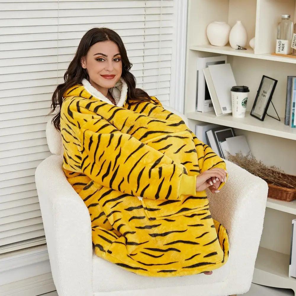 Sudadera con Capucha de Manta Grande y Acogedora para Mujeres