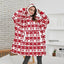 Sudadera con Capucha de Manta Grande y Acogedora para Mujeres