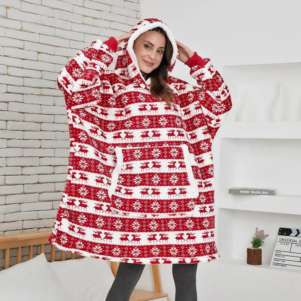 Sudadera con Capucha de Manta Grande y Acogedora para Mujeres