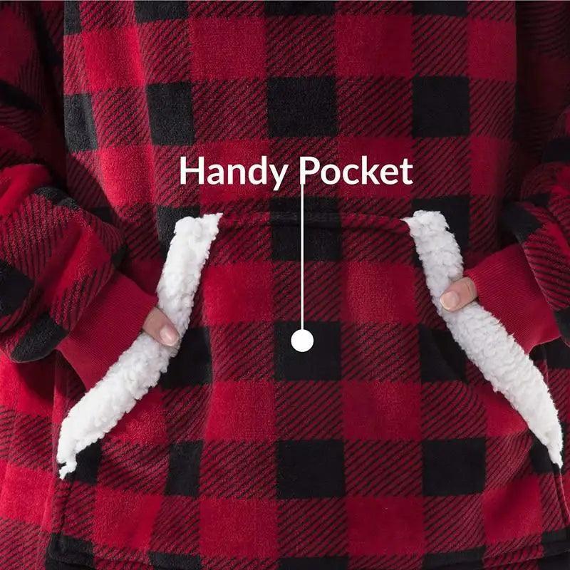 Sudadera con Capucha de Manta Grande y Acogedora para Mujeres