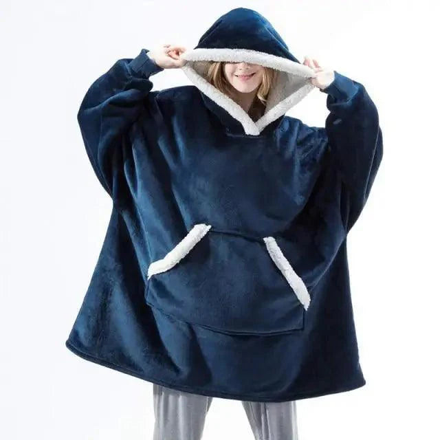 Sudadera con Capucha de Manta Grande y Acogedora para Mujeres