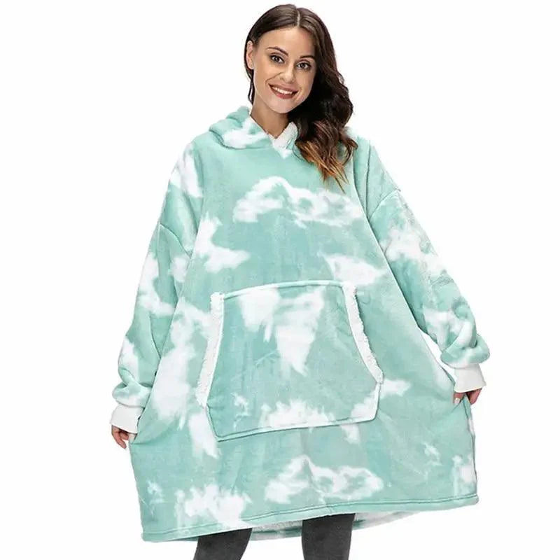 Sudadera con Capucha de Manta Grande y Acogedora para Mujeres