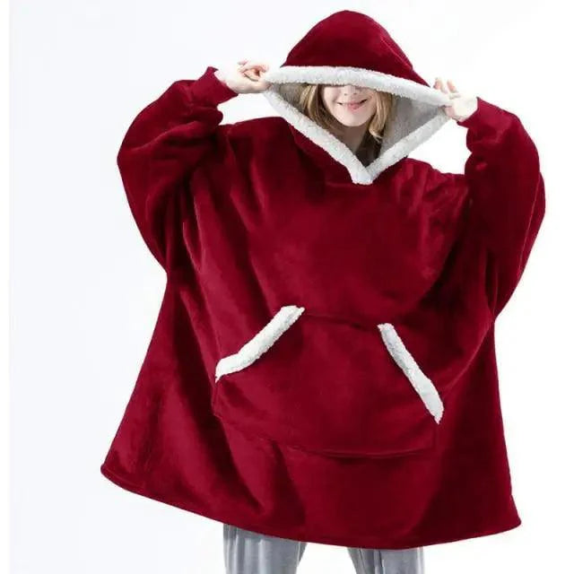 Sudadera con Capucha de Manta Grande y Acogedora para Mujeres