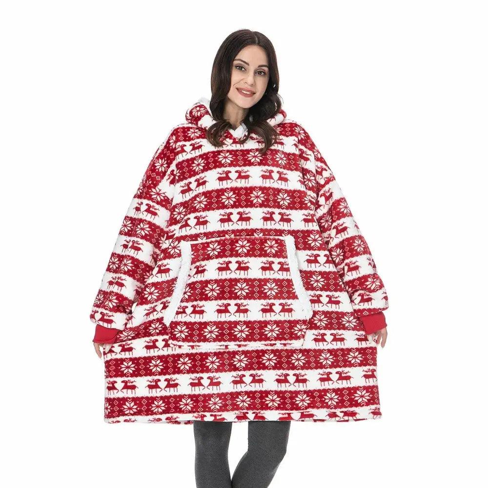 Sudadera con Capucha de Manta Grande y Acogedora para Mujeres