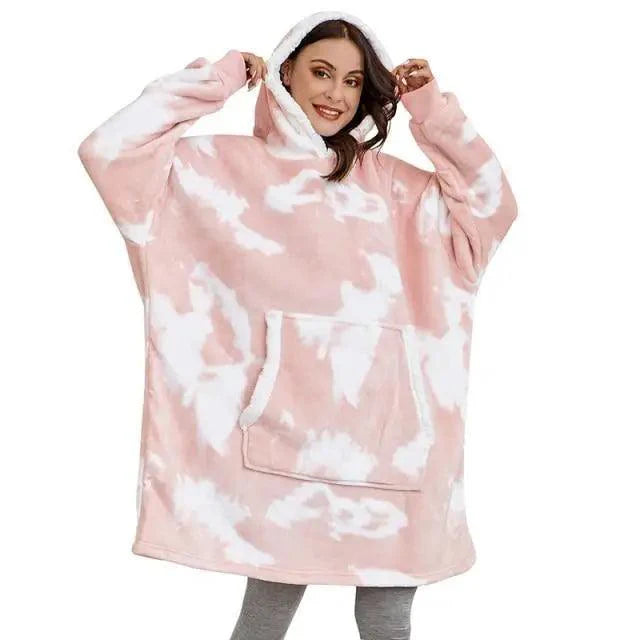 Sudadera con Capucha de Manta Grande y Acogedora para Mujeres