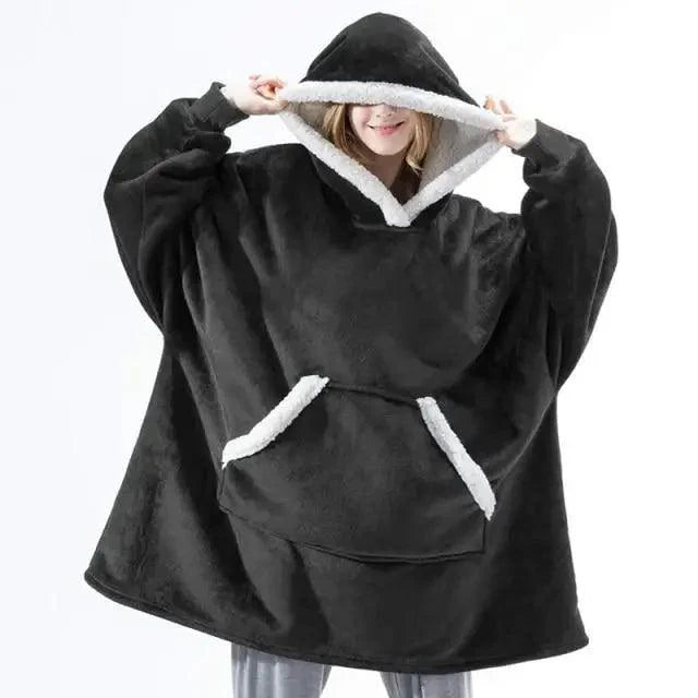Sudadera con Capucha de Manta Grande y Acogedora para Mujeres