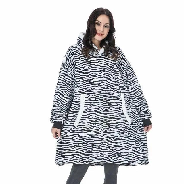 Sudadera con Capucha de Manta Grande y Acogedora para Mujeres