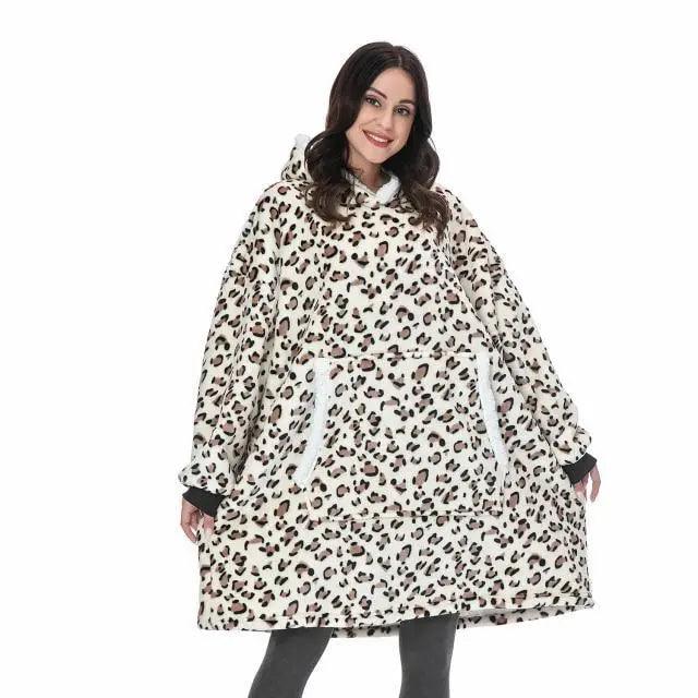 Sudadera con Capucha de Manta Grande y Acogedora para Mujeres
